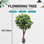 Artificial Plants Hot Selling Yellow Flower Tree for Home Decoration for sale