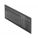 108 Keys Scratch Proof IP67 Membrane Switches Keyboard
