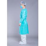 Blue SMS Knit Cuff Collar 40g Surgical Disposable Gowns for sale