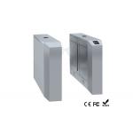Wire Drawing Automatic Flap Barrier Glass Retractable LED Indicator for sale