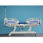 3Function Manual Hospital Bed With Folding Cot Sides ABS Head/Foot Board