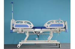 China 3Function Manual Hospital Bed With Folding Cot Sides ABS Head/Foot Board supplier