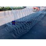 Triple Strand Razor Wire Fence Wall Obstacles Pyramidal Type 10m Length for sale