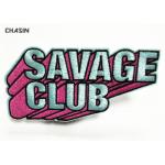 Fashion Iron On Varsity Letter Patches Bright Color  For Savage Club for sale