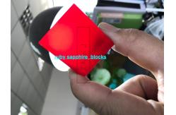 China High Frequency Sapphire Single Crystal Titanium Doped Red Density 3.98 G/Cm3 supplier