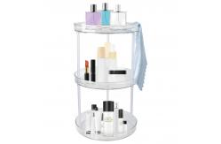 China 3 Tier Transparent Easy to Assemble Turntable Lazy Susan Cosmetic Makeup Organizers supplier