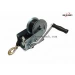 Manually Operated 2500LBS 2 Gear Manual Hand Crank Winch for sale