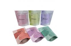 China Zipper Mylar Stand Up Pouches Gravnre Printing For Body Scrub Bath Salt supplier
