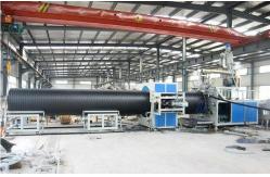 China Carbon Spiral Reinforcing Plastic Pipe Extrusion Line , Pe Pipe Machine supplier