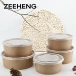 8oz 12oz 16oz Food Kraft Paper Bowls For Take Away , Disposable Paper Soup Bowls for sale