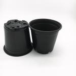 Cylindrical 0.5L Mini White Plastic Flower Pots Easy Transplanting