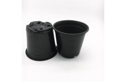 China Cylindrical 0.5L Mini White Plastic Flower Pots Easy Transplanting supplier
