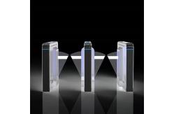 China RS485 TCP Flap Barrier Turnstile Pedestrian Speed Gates AC220V supplier