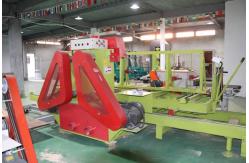 China Wood Logs Cutting 4pcs Circular Blade Saw Mill Machine with Log Carriage supplier