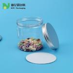 50ml 1500ml Clear Plastic Cookie Jar With Aluminum Caps