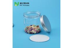 China 50ml 1500ml Clear Plastic Cookie Jar With Aluminum Caps supplier