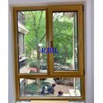 Elegant View Wood Aluminum Windows 2.0mm C Notch Heatproof Thermal for Brazil market for sale