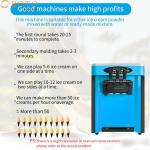 Table Top Frozen Yogurt Soft Ice Cream Making Machine BT-36CT