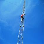 Telecom Communication 80m Guyed Lattice Tower for sale