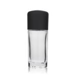 Black Cap Liquid Foundation Glass Bottle Transparent 30ml for sale