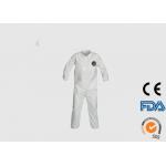 Microporous Disposable Work Overalls , Durable Disposable Boiler Suits for sale