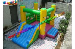 China Minion Inflatable Bouncer Slide , Castle Combo Units Green / Yellow supplier