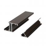 Brown Powder Coating Aluminium Profiles 1.5mm Thickness For Building Material