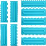 Cake Scrapers Set Plastic Sawtooth Scraper Polisher Butter Cream Cake DIY Tool for sale