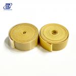 Yellow Aramid Fiber Full Coated Aramid Tape 0.50-0.62mm For Consistent Tobacco Conveying for sale