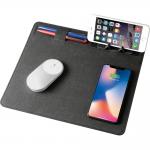 PU Leather Wireless Charger Corporate Gift Mouse Pads Stain Resistant Ultraportable for sale