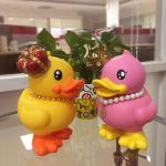 B.duck King And Queen Money Box Friendly Plastic Piggy Bank