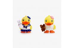China Cute 3D Plastic Piggy Bank Toy Duck Shaped Non Phthalate Pvc Material supplier