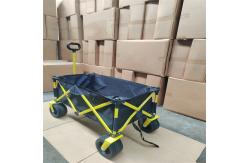 China Multipurpose Folding Beach Wagon Push Pull Folding Wagon With Four Wheel 60KGS supplier