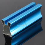 Anodized Blue Bright Alloy Wardrobe Material Aluminum Extrusted Profile for sale