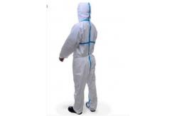 China 63 GSM PP+PE Disposable Protective Clothes supplier