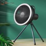 LED Night Light Hanging Tripod Portable Fan 4 Speed Strong Wind Portable Camping Fan for sale