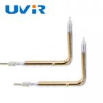 Plastic Welding Gold Plated Infrared Heating Tube Double Element for sale