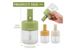 China Customized Packaging Airtight Clear Seasoning Spice Container Glass Condiment Jar Set supplier