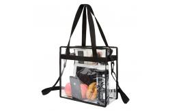 China Plastic Tote Bag With Zipper Closure Transparent supplier