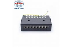 China 1U  8 Port CAT6 STP Rack Mount Patch Panel With Shielded supplier