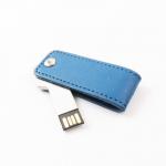 custom Embossing Logo PU Leather USB Flash Drive USB 2.0 Port for sale