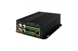 China 4 Port AV Balanced Audio Ethernet Video Media Converter DC5V ST Fiber supplier