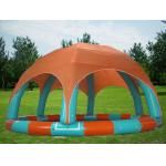 Family Size Kids Inflatable Pools With Tent Cover