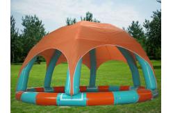 China Family Size Kids Inflatable Pools With Tent Cover supplier