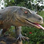 Snowproof 4m Realistic Animatronic Animals Komodo Dragon Model