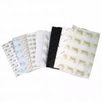 Christmas Patterned Wave Point Biodegradable Tissue Paper Wrap For Perfume Facial Gift