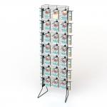 Single Powder Wing Metal Display Racks Knockdown Structure for sale