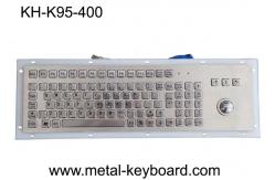 China IP65 Panel Mount SS Metal Keyboard With Trackball supplier