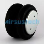 Black Rubber And White Zinc Iron Cover Plate Suspension Air Spring W01-358-6910 Firestone Rubber Air Bag for sale