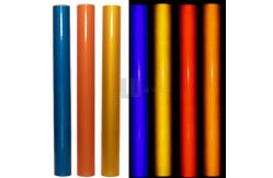 China Orange PVC Advertisement Grade Reflective Sheeting -20℃~+80℃ Temperature Range supplier